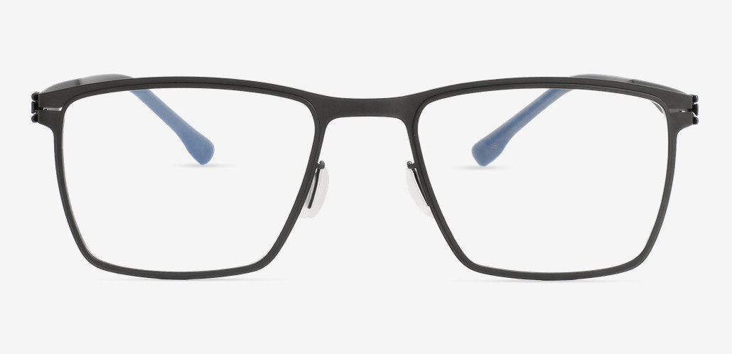 Quintina Gray Rectangle Glasses