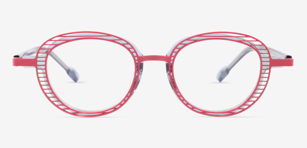 Zenob Occhiali Ovali Rosa