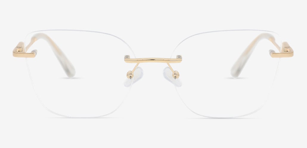 Eartha Gold Cat Eye Glasses