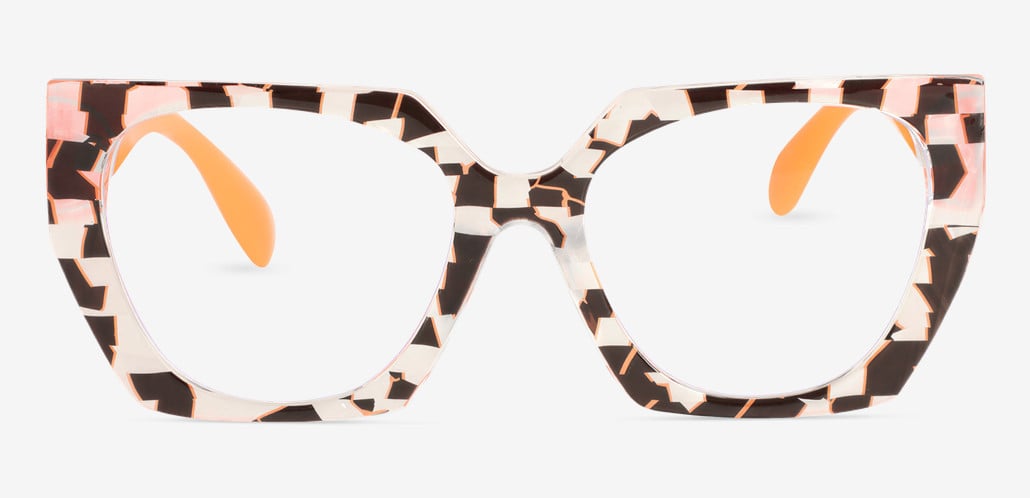Louise Gafas Cuadradas Naranjas