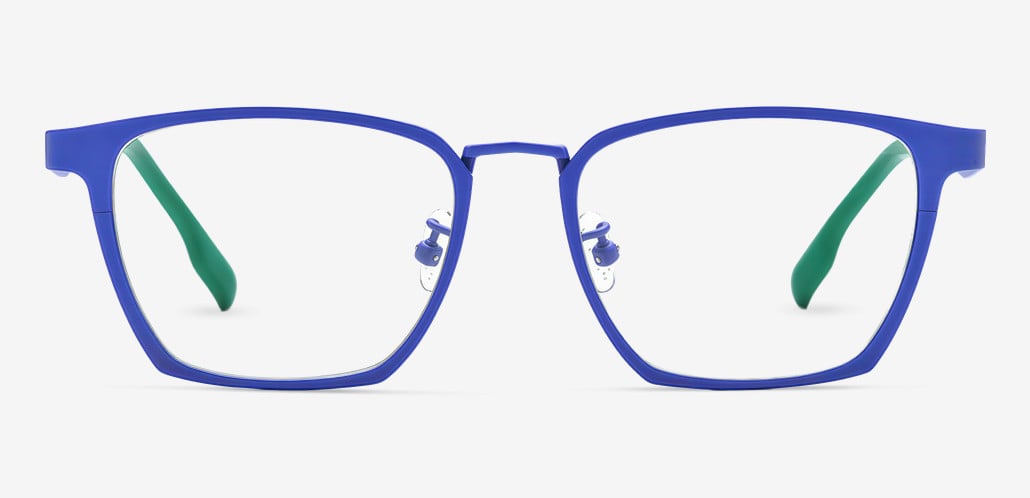 Baker Blue Rectangle Glasses