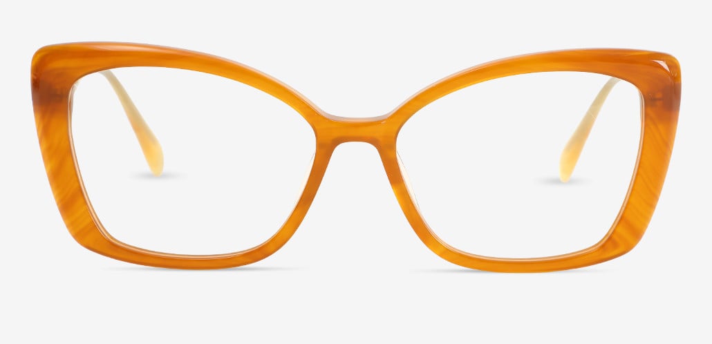 Janice Orange Cat Eye Glasses