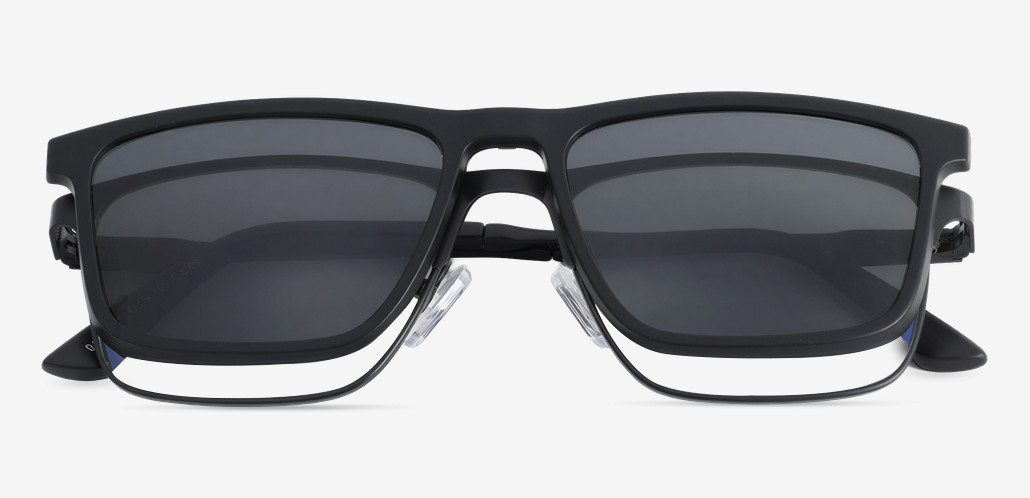 Gaiety Gafas Rectangulares Negras