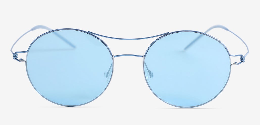 Veronica Blue Aviator Sunglasses