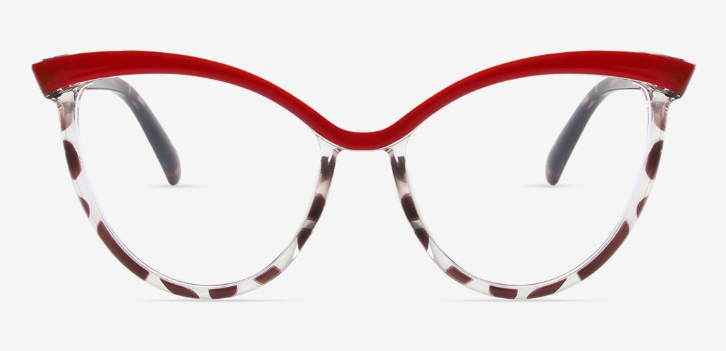 Bing Occhiali Cat Eye Rossi