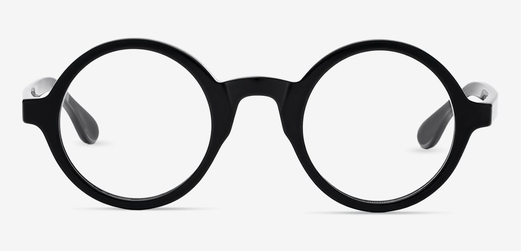 Amadeo Lunettes Rondes Noires