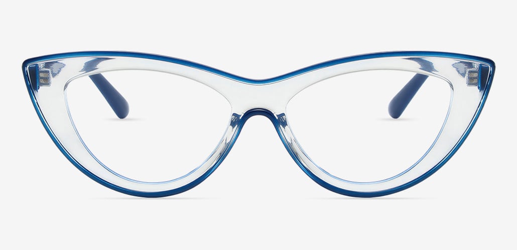 Trista Gafas Cat Eye Azules
