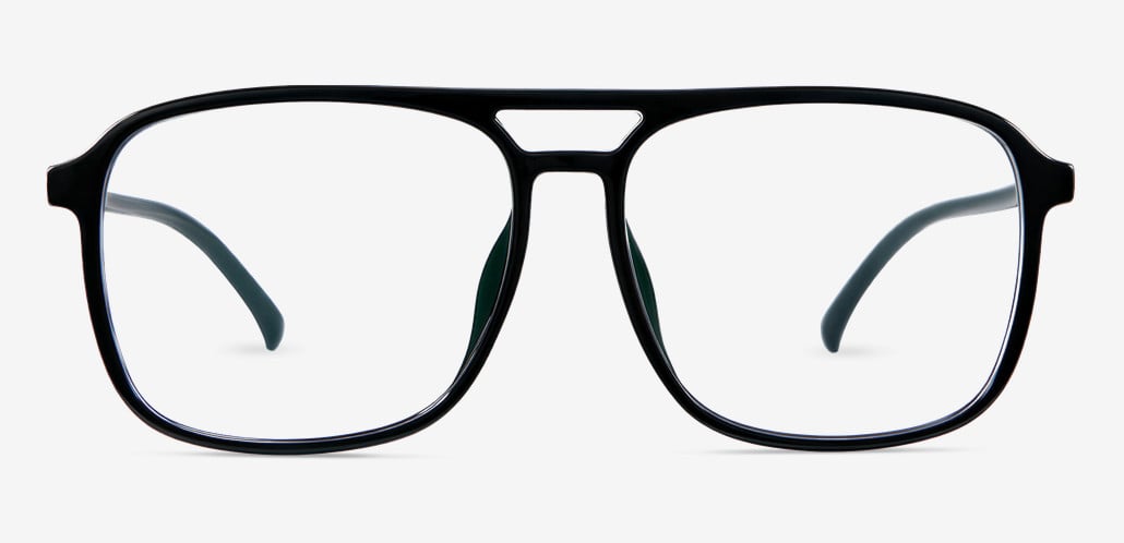 Horizon Black Aviator Glasses