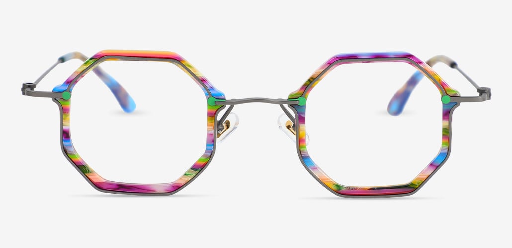 Falkner Multicolor Geometric Glasses