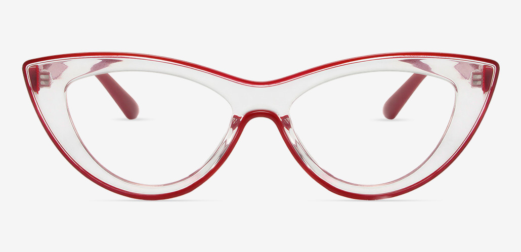 Trista Red Cat Eye Glasses