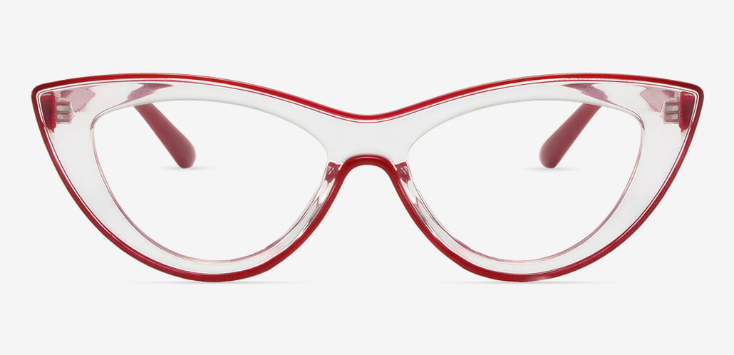 Trista Red Cat Eye Glasses