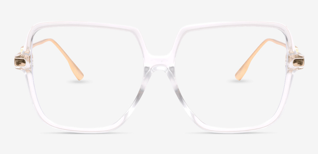Irving Gafas Geométricas Transparentes