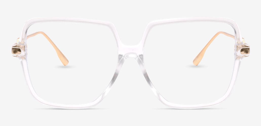 Irving Gafas Geométricas Transparentes