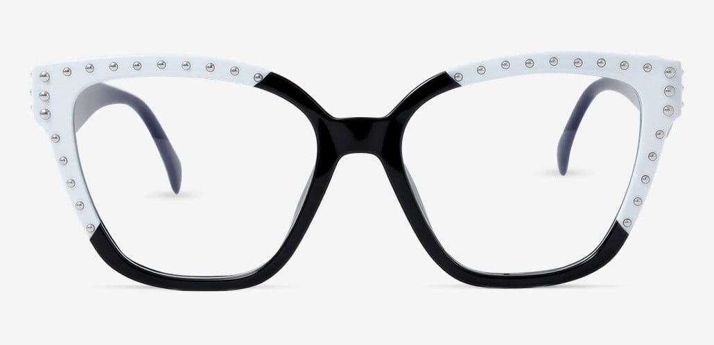 Gloria Black Square Glasses