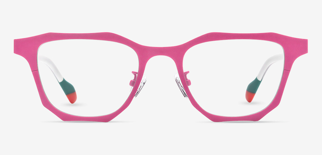 Snow Gafas Cuadradas Rosas