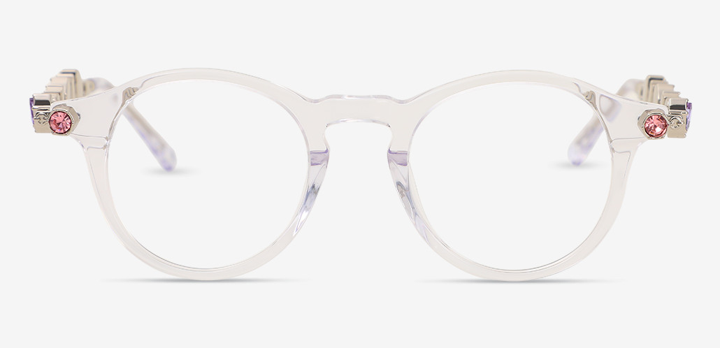 Olive Clear Round Glasses