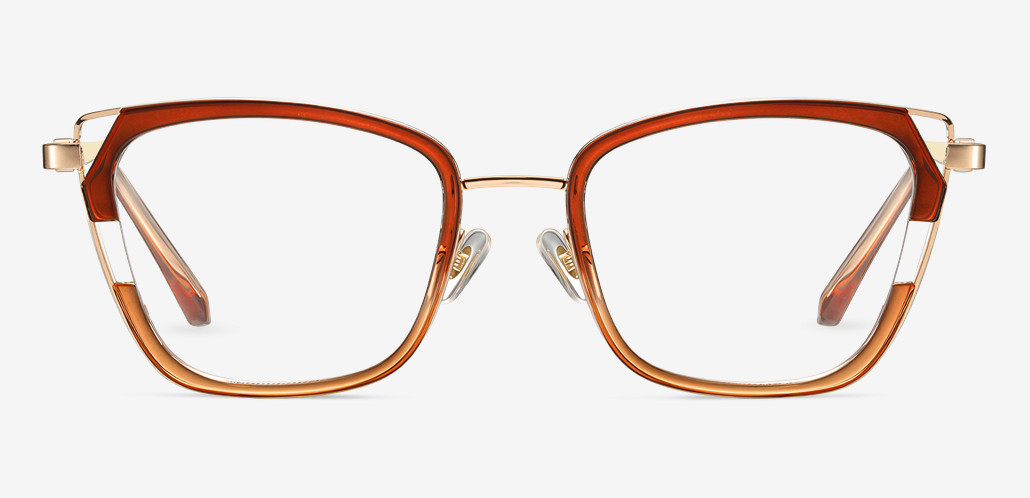 Omar Occhiali Cat Eye Marroni