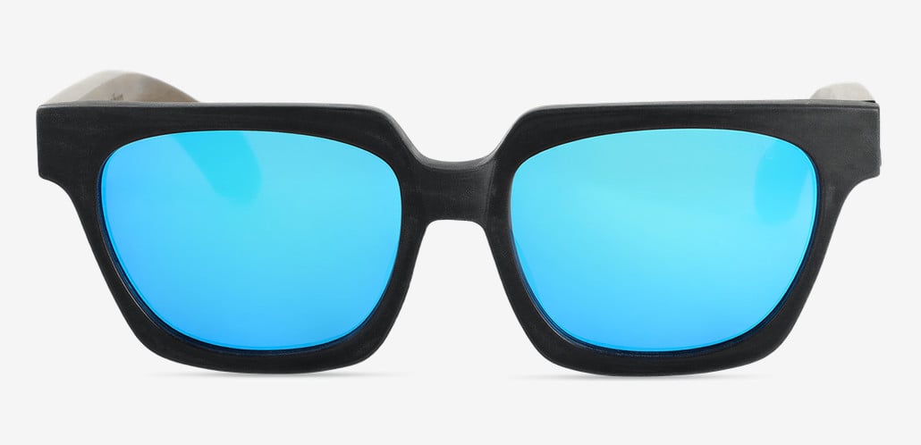 Hedda Black Square Sunglasses