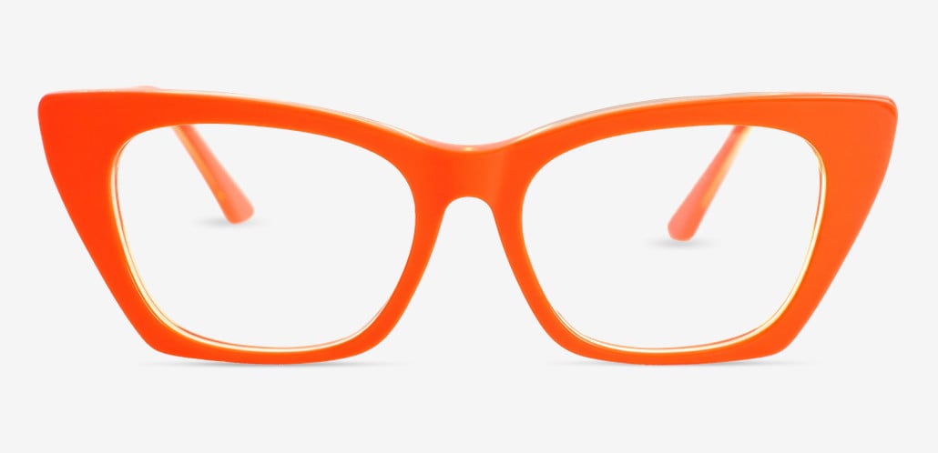 Ivy Orange Cat Eye Glasses