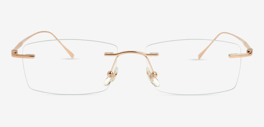 Kaitlyn Gold Rectangle Glasses