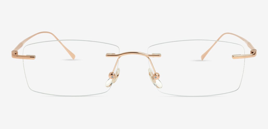 Kaitlyn Gold Rectangle Glasses