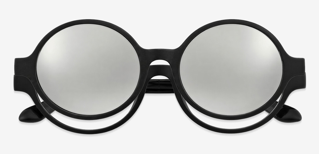 DuBois Black Round Glasses