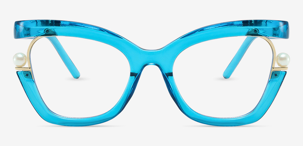 Halona Blue Cat Eye Glasses