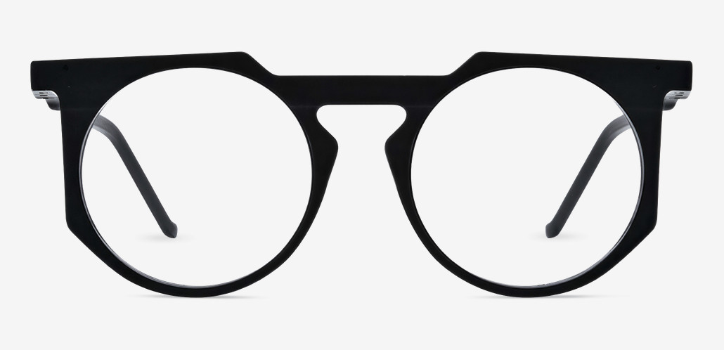 Timothy Black Round Glasses