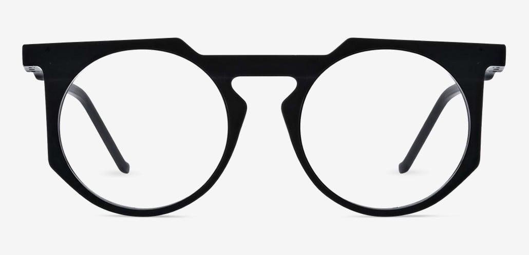 Timothy Black Round Glasses