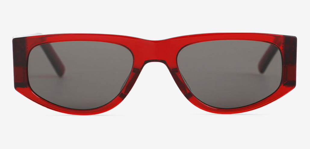 Lily Gafas de sol Rectangulares Rojas