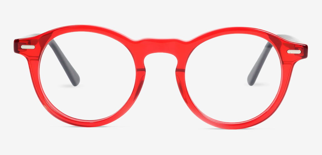 Chloe Red Round Glasses