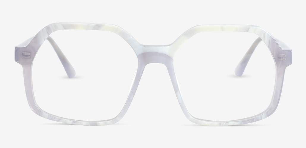 Eldon White Geometric Glasses