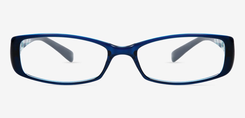 Pearl Blue Rectangle Glasses