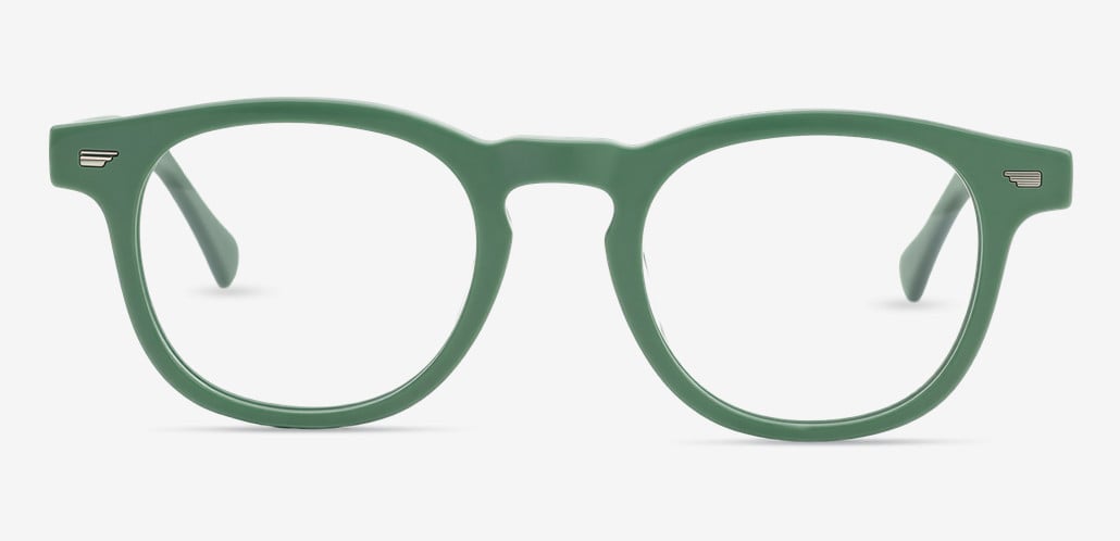 Bella Green Square Glasses