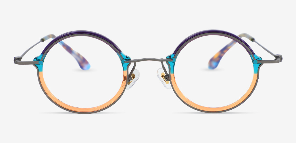Farley Gafas Redondas Naranjas