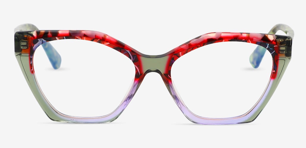 Mona Gafas Cat Eye Verdes