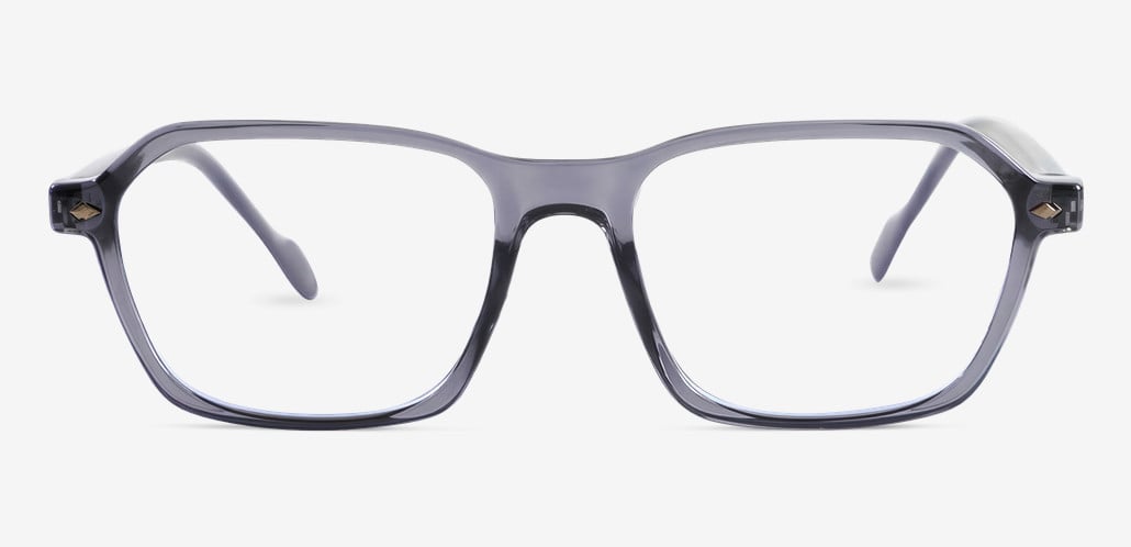 Gresham Gray Rectangle Glasses