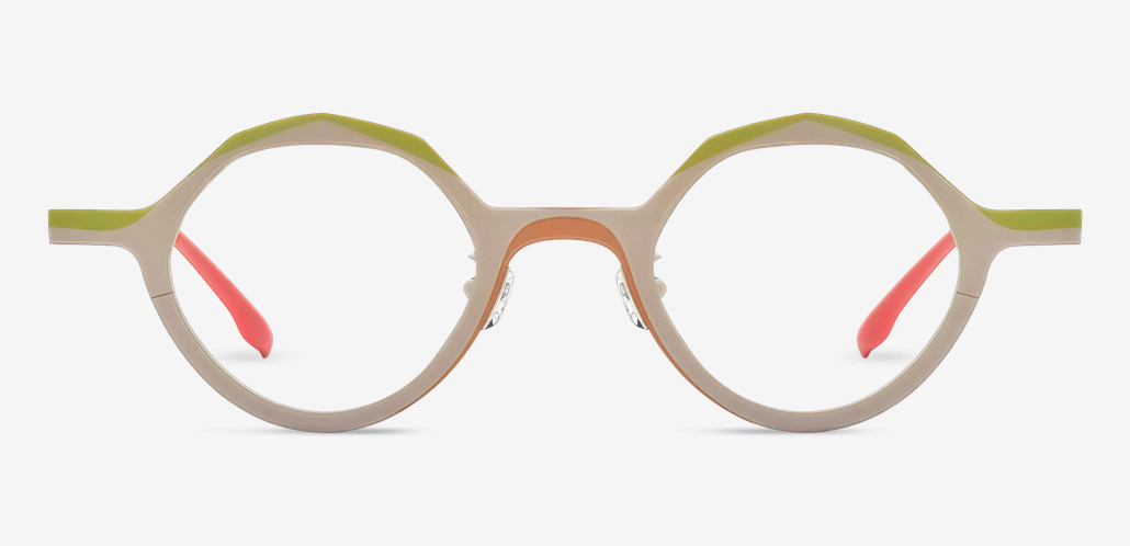 Christe Gafas Redondas Beige