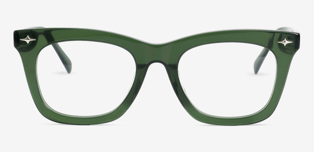Mila Green Square Glasses