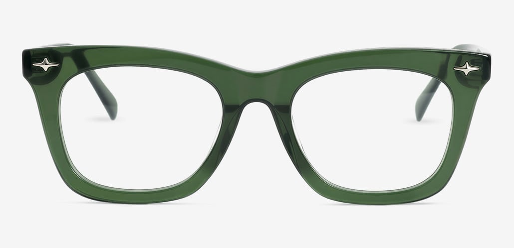 Mila Green Square Glasses