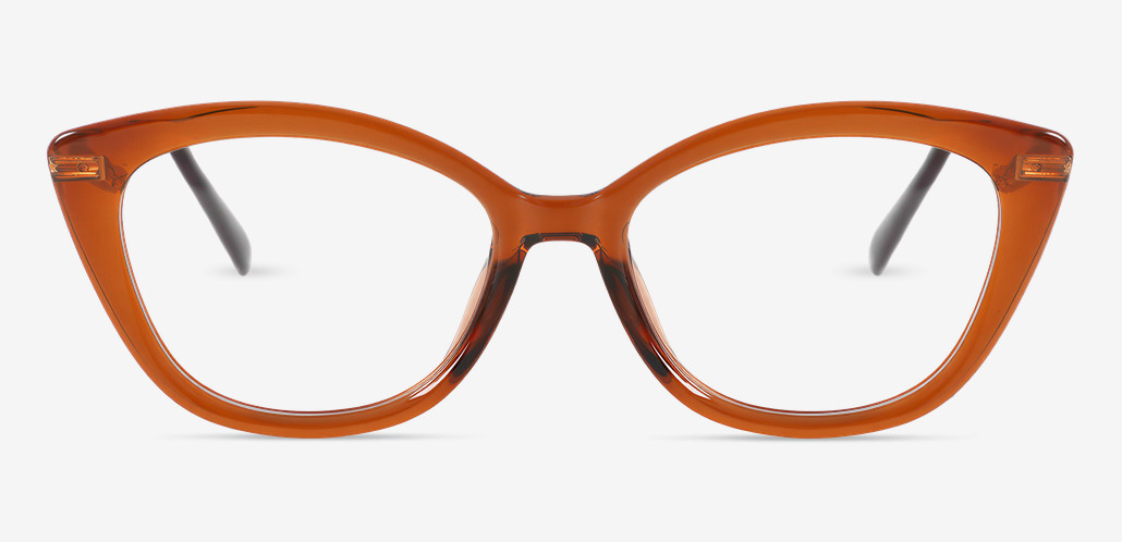 Bertina Brown Cat Eye Glasses