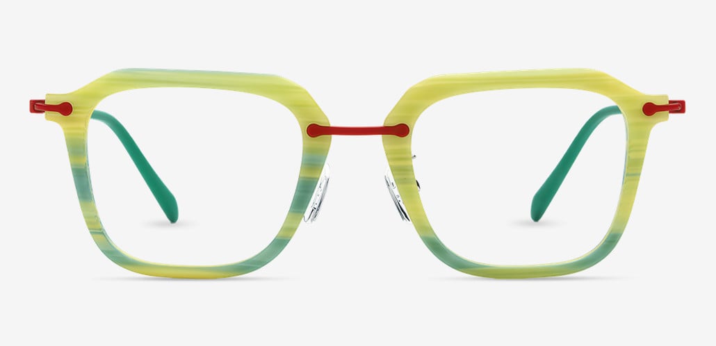 Zechariah Gafas Cuadradas Verdes