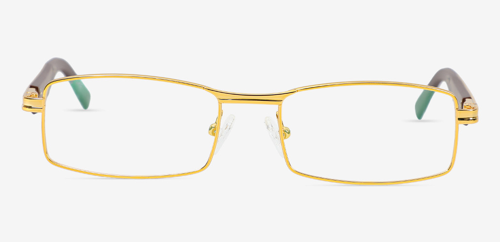 Erwin Gold Rectangle Glasses