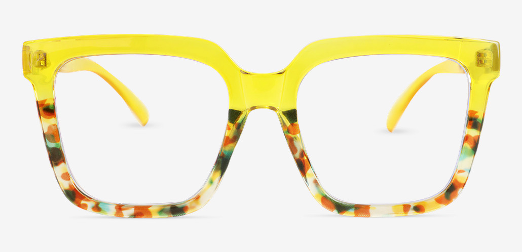 Penn Gafas Cuadradas Amarillas