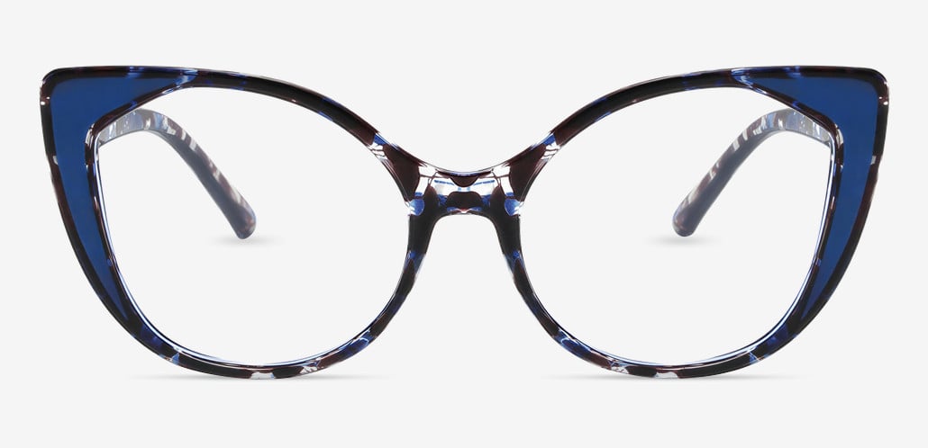 Moulton Blue Cat Eye Glasses