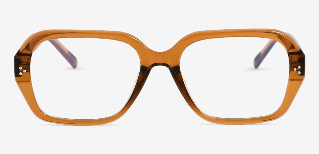 Aubrey Brown Square Glasses