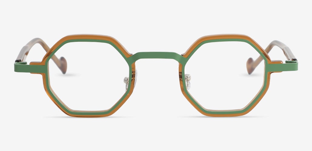 Fergus Gafas Geométricas Verdes