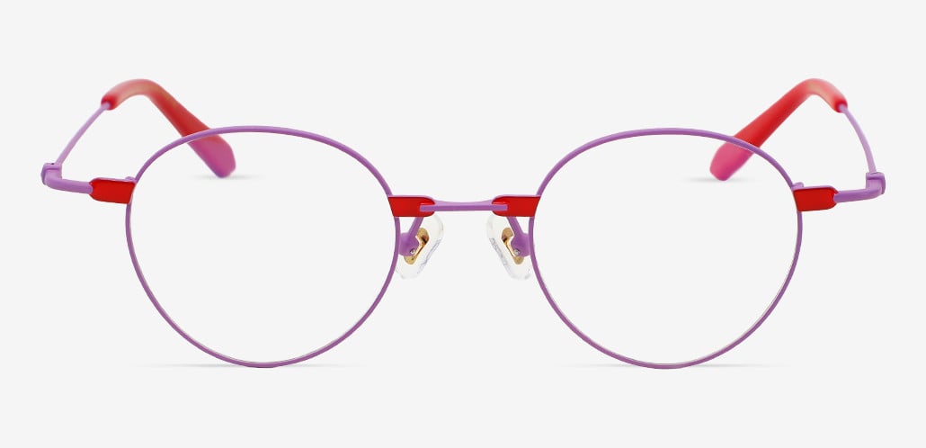 Fiery Gafas Redondas Moradas