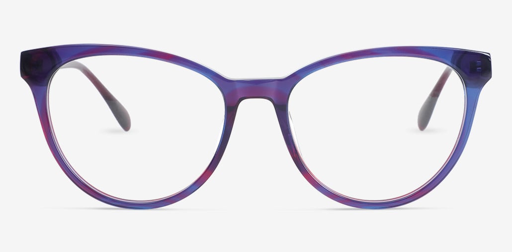 Eric Purple Round Glasses
