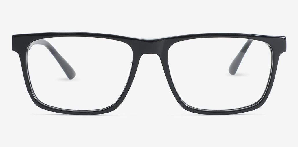 Ernest Black Rectangle Glasses